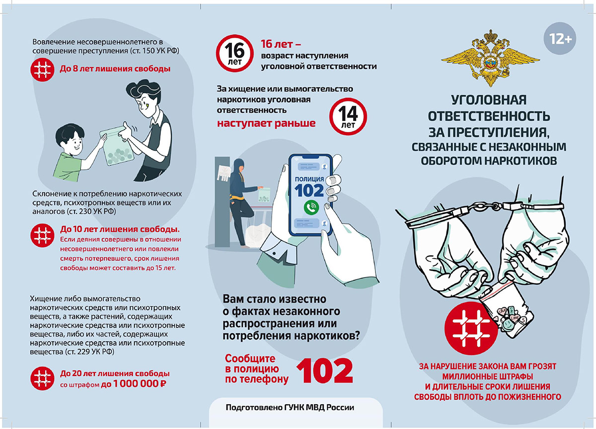 Об ответственности за преступления, связанные с незаконным оборотом наркотиков.